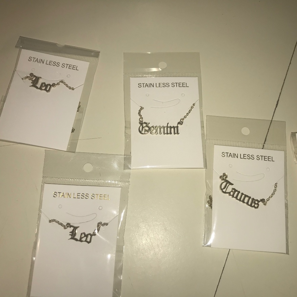 Zodiac birthday necklaces